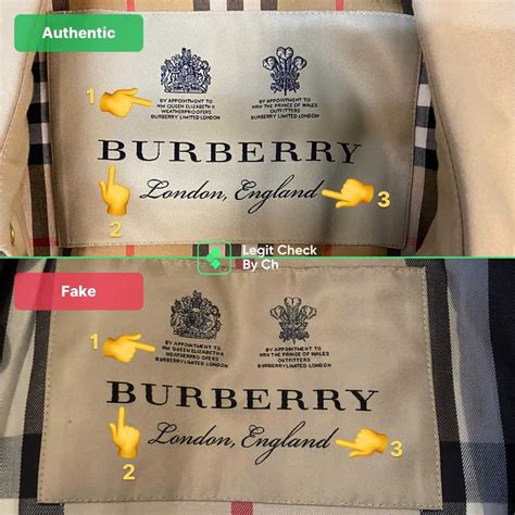 burberry logo real vs fake|how to authenticate Burberry.